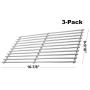 Wondjiont 3pack Solid Stainless Steel Cooking Grid, Replacement Parts Kits for Master Chef 85-3100-2, Charbroil 463420507, 463436413, 463440109, Kenmore 463420507, 461442513