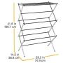 Amazon Basics Foldable Clothes Drying Laundry Rack - Chrome