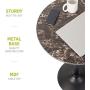 Pearington Lucia Round Bar and Pub Table with Faux Marble Top, 1 Pack,