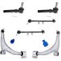 MILLION PARTS 6 Pcs Front Lower Control Arm Ball Joints Outer Tie Rod End Link Sway Bar Suspension Kit K620179 K620180 K80252 ES800086