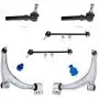 MILLION PARTS 6 Pcs Front Lower Control Arm Ball Joints Outer Tie Rod End Link Sway Bar Suspension Kit K620179 K620180 K80252 ES800086