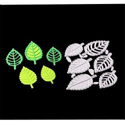 6PCS Leaves Metal Cutting Die Stencil Template Christmas Birthday Wedding DIY Crafts Scrapbook Album Paper Card Handmake Embossing