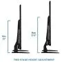 Mount-It! Universal TV Stand Base Replacement, Table top Pedestal Mount Fits 32 37 40 42 47 50 55 60 inch LCD LED Plasma TVs, 110 Lb Capacity, VESA 800 x 400mm (MI-849)