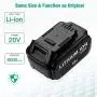 FirstPower 6.0Ah Replacement Battery DCB205 DCB204 - Compatible with Dewalt 20V Cordless Power Tools DCB180 DCB200 DCB204-2 DCB205-2 DCB206 DCD/DCF/DCG Series - Upgraded Li-ion 2 Pack FirstPower 6.0Ah Replacement Battery DCB205 DCB204 - Compatible with Dewalt 20V Cordless Power Tools DCB180 DCB200 DCB204-2 DCB205-2 DCB206 DCD/DCF/DCG Series - Upgraded Li-ion 2 Pack