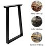 Metal Table Leg Desk Legs 28’’ Height 17.7’’ Wide Furniture Legs,Dining Table Legs,Metal Legs for Table Desk,Office Table Legs(Black)