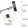 Viozon Tablet Floor Stand, Holder for iPad,Applicable to3.5~6.7inch Smart Phone and 7~13 inch Tablet Such as iPad, iPhone X, iPad Pro,iPad Mini, iPad Air 1-2 / iPad 2-4 (Silver)