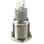 ESUPPORT 12V Car Red LED Momentary Speaker Push Button Metal Switch