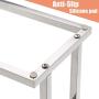 Naturous Freestanding Towel Rack 2 Tier Metal Towel Bar Stand Stainless Steel Bathroom Towel/Kitchen Towel Rack Stand