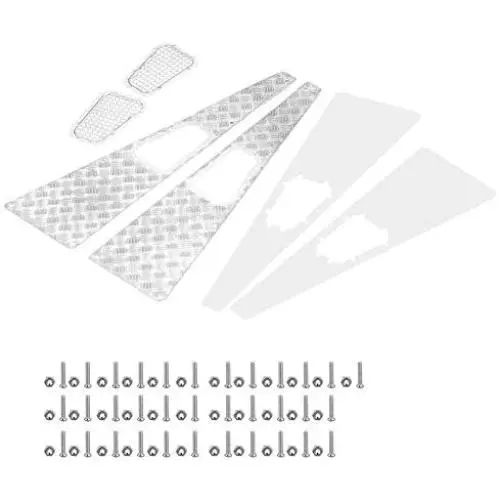 RC Crawler Grille, Metal Anti-Skid Plate Intake Grille RC Upgrade Part for Traxxas TRX-4 1:10 RC Car Crawler RC Crawler Grille, Metal Anti-Skid Plate Intake Grille RC Upgrade Part for Traxxas TRX-4 1:10 RC Car Crawler