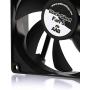 AAB Cooling Black Silent Fan 9 - Silent and Efficient 92mm Fan with 4 Anti-Vibration Pads, PC Fan, Computer Fan, 12V, CPU Fan, Quiet Fan