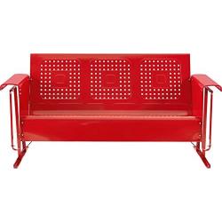 Crosley Furniture Bates Sofa Glider - Red