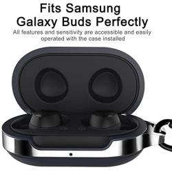 HALLEAST for Galaxy Buds Case, Galaxy Buds+ Plus Case Carrying Case TPU Full Protective Cover with Keychain Compatible Samsung Galaxy Buds Wireless 2020 2019 Earbuds Accessories, Dark Blue