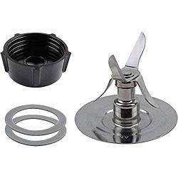 490261 Replacement Parts for Os-ter & Os-terizer Blenders by Wadoy 4961 Blender 4-Point Blade with 4902 Bottom Cap and Rubber Gasket, Blender Accessory Refresh Kit