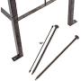 H Potter Trellis Obelisk for Climbing Plant Large Garden Wrought Iron Ornamental for Patio Deck