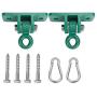 BETOOLL 2400 lb Capacity Heavy Duty Swing Hangers for Wooden Sets Playground Porch Indoor Outdoor & Hanging Snap Hooks (2pcs)