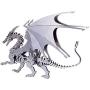 RuiyiF 3D Dragon Puzzles Metal Model Kits to Build for Adults, DIY 3D Assembly Jigsaw Puzzles(with Tool Kit), 3D Metal Puzzle Desk Ornament/Gifts