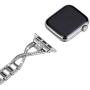 JSGJMY Bling Bands Compatible with Apple Watch Band 38mm 40mm 42mm 44mm Series 5/4/3/2/1 Women Diamond Rhinestone X-Link Metal Jewelry Bracelet(Silver, 38mm/40mm)