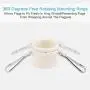 ZHODR Flag Pole Clips,4 Pack-360°Anti Twining Flagpole Mounting Ring with Grommets Metal Clip - for 1.15-1 Inch Diameter Flagpole ZHODR Flag Pole Clips,4 Pack-360°Anti Twining Flagpole Mounting Ring with Grommets Metal Clip - for 1.15-1 Inch Diameter Flagpole