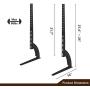 TAVR Universal Table Top TV Stand for Most 27 30 32 37 40 42 47 50 55 60 65 inch Plasma LCD LED Flat or Curved Screen TVs with Height Adjustment,VESA Patterns up to 800mm x 500mm,88 Lbs