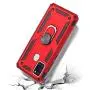 SWP for Samsung Galaxy A21S Case, Dual Layer Shock-Absorption Armor Cover,Full-Body Protective Case with Metal Ring Holder Kickstand for A21S (red)