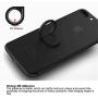 Phone Ring Holder Finger Kickstand - 360 Rotation Metal Ring Grip for Magnetic Car Mount Compatible with iPhone 11/11 Pro/11 Max/XR/XS Max, Samsung S10, Huawei P30 All Smartphone-Black