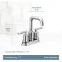 Moen 6150BN Gibson Two Handle Centerset High Arc Modern Bathroom Faucet with Drain Assembly, Brushed Nickel