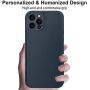 Phone Case Cover and Magnetic Leather Wallet Card Holder (Blue, iPhone 12 Mini)
