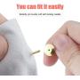 Tie Tacks and Clutch Backs Set, 30 Pieces Metal Pin Backs Locking Pin Keepers with 30 Pieces 10mm Tie Tacks Blank Pins (Gold)- No Tool Required