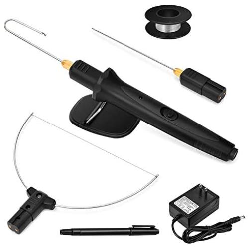 Kohree [2020 New] 3 in 1 Hot Wire Foam Cutter, Upgrade 18W High Power Styrofoam Knife Cutter Electric Hotwire Foam Cutting Tool, 100-240V /18W Heated Foam Carving Knife Kit