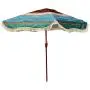 South Bay Board Co. - Premium Beach Umbrella - Extra Large for Complete Shade Coverage for 2 People -with XL Wind Vent, Stainless Metal Parts, and an Easy Crank Lift -Includes Carry Bag
