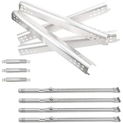 Votenli S47E(4-Pack) Repair Kit Replacement for Charbroil 463361017, 463673517, 463673017, 463376018P2, 463376117, 463275517, 463377117, 463673617, 463377017, 463347017, Grill Burner, Heat Plate Votenli S47E(4-Pack) Repair Kit Replacement for Charbroil 463361017, 463673517, 463673017, 463376018P2, 463376117, 463275517, 463377117, 463673617, 463377017, 463347017, Grill Burner, Heat Plate