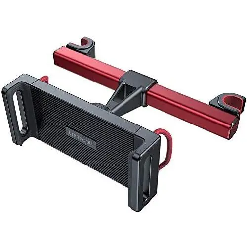 Headrest Tablet Holder, Car Tablet Mount - Lamicall Headrest Stand Cradle Compatible with Devices Such as iPad Pro Air Mini, Galaxy Tabs, Other 4.7 -12.9'' Cell Phones and Tablets - Red Headrest Tablet Holder, Car Tablet Mount - Lamicall Headrest Stand Cradle Compatible with Devices Such as iPad Pro Air Mini, Galaxy Tabs, Other 4.7 -12.9'' Cell Phones and Tablets - Red