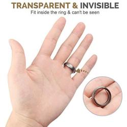 Feramox Ring Size Adjuster for Loose Rings 48 PCS Invisible Transparent Ring Sizer Adjuster Fit Wide Rings