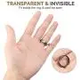 Feramox Ring Size Adjuster for Loose Rings 48 PCS Invisible Transparent Ring Sizer Adjuster Fit Wide Rings