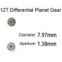 Goolsky 12T 24T 30T Motor Driving Gear Planet Gear Differential Gear Combo Set for WLtoys 12428 12423 RC Car