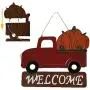 MorTime Hanging Train Welcome Sign with Pumpkin or Christmas Tree, 15'' Metal Train Yard Garden Stake Decor, DIY Thanksgiving Christmas Decorations MorTime Hanging Train Welcome Sign with Pumpkin or Christmas Tree, 15'' Metal Train Yard Garden Stake Decor, DIY Thanksgiving Christmas Decorations