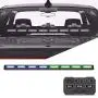 SpeedTech Lights Striker TIR 8 Head LED Traffic Advisor Windshield Mount Strobe Light Bar for Emergency Vehicles/Hazard Warning Directional Flashing w/Cig Plug/Control Box - Blue/Green
