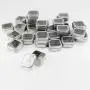 Square Metal Tins with Window Lids by Celebrate It, 30ct. Square Metal Tins with Window Lids by Celebrate It, 30ct.