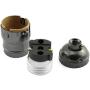 DZS Elec 2PCS E26 /E27 Metal Shell Light Sockets Black Lamp Base Lighting Accessories Light Bulb Holder Edison Vintage Lights