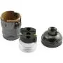 DZS Elec 2PCS E26 /E27 Metal Shell Light Sockets Black Lamp Base Lighting Accessories Light Bulb Holder Edison Vintage Lights