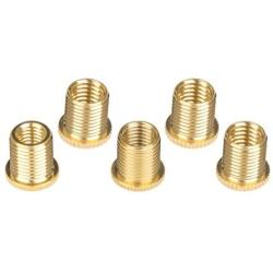 Homyl Pack of 5 Universal Gear Shift Knob Adapter Nuts Insert Set M10x1.25 Gold