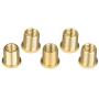 Homyl Pack of 5 Universal Gear Shift Knob Adapter Nuts Insert Set M10x1.25 Gold