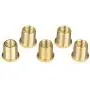 Homyl Pack of 5 Universal Gear Shift Knob Adapter Nuts Insert Set M10x1.25 Gold