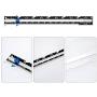Sliding Gauge Sewing Measuring Tool Aluminum Quilting Ruler for Knitting Crafting Sewing Beginner Hemming Measuring (3 Pieces)