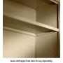 Tennsco J2478SUBK Assembled Jumbo Steel Storage Cabinet, 48w x 24d x 78h, Black