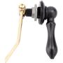 Toilet Handle Replacement Flush Lever - by LDR Global, Repair Replace Tank Flusher Handles with Matching Bath Decor Parts, Universal Mount Fits Front Side and Angle Mounts, Oil Rubbed Bronze Levers