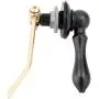 Toilet Handle Replacement Flush Lever - by LDR Global, Repair Replace Tank Flusher Handles with Matching Bath Decor Parts, Universal Mount Fits Front Side and Angle Mounts, Oil Rubbed Bronze Levers