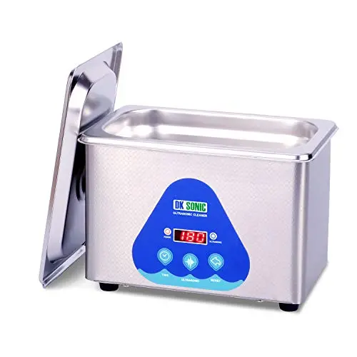 DK SONIC Ultrasonic Cleaner with Digital Timer and Basket for Jewelry,Ring,Eyeglasses,Denture,Watchband,Coins,Small Metal Parts,Daily Necessaries,Tattoo Equipment,etc DK SONIC Ultrasonic Cleaner with Digital Timer and Basket for Jewelry,Ring,Eyeglasses,Denture,Watchband,Coins,Small Metal Parts,Daily Necessaries,Tattoo Equipment,etc