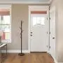 Kira Home Addison 68'' Modern 6 Hook Free Standing Metal Coat Rack, Weighted Base, Gold Cap Accents + Oil-Rubbed Bronze Finish