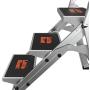 Little Giant Ladders, Safety Step, 3-Step, 3 foot, Step Stool, Aluminum, Type 1A, 300 lbs weight rating, (10310BA)